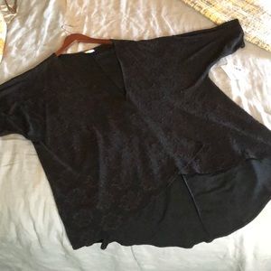 Large LulaRoe Black Lindsey Kimono **NWT**